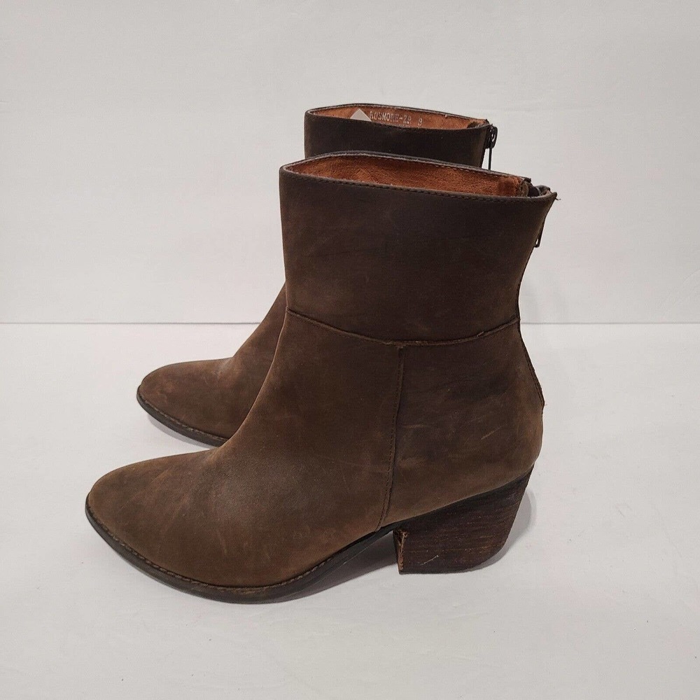 Jeffrey Campbell Brown Suede Leather Booties Back Size Size 8